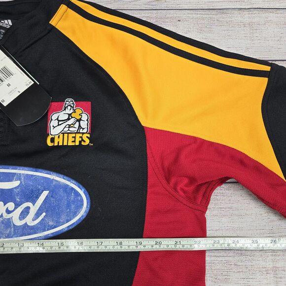 Vintage Adidas NFL Kansas City Chiefs Y2K Short Sleeve Button Top Sz M Rare 2006 - Picture 12 of 13